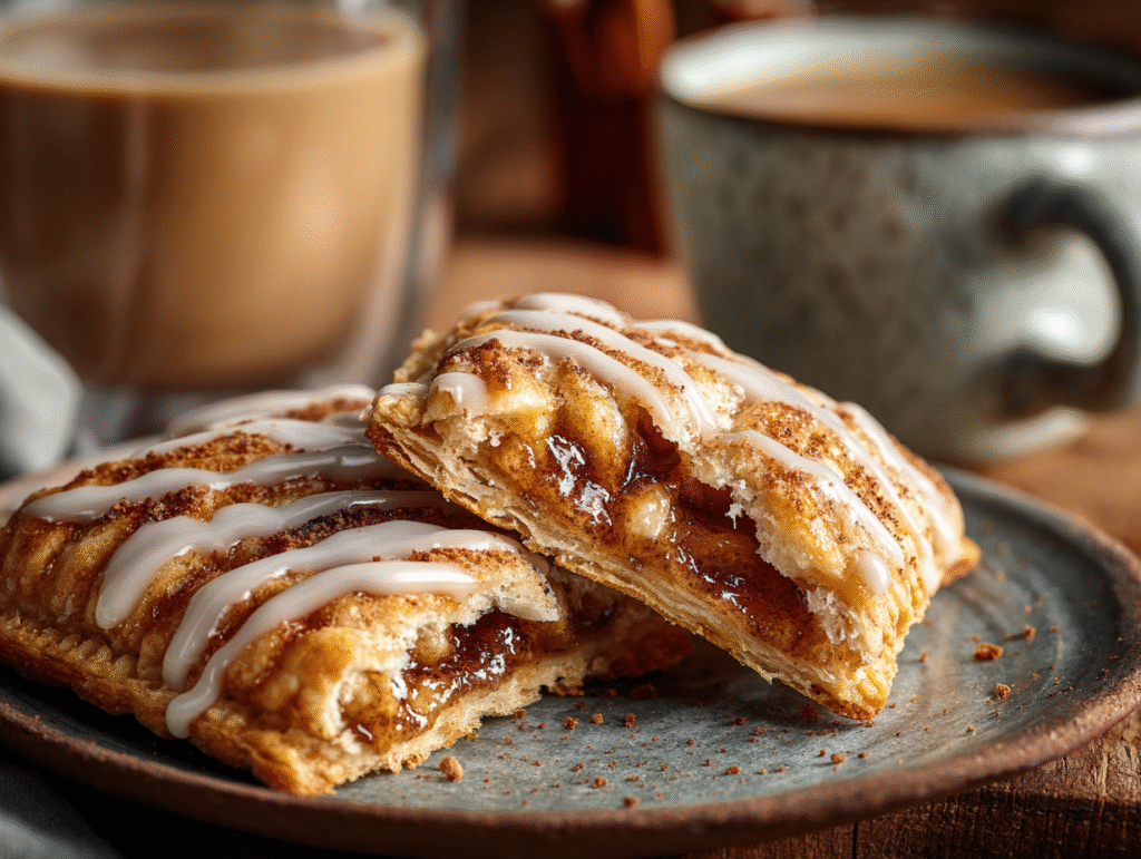 Brown sugar Pop Tart cookie with gooey center