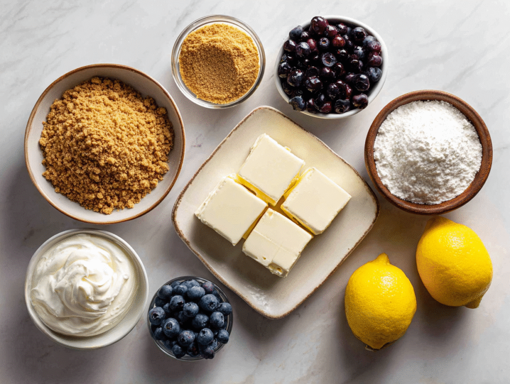 No bake huckleberry cheesecake ingredients