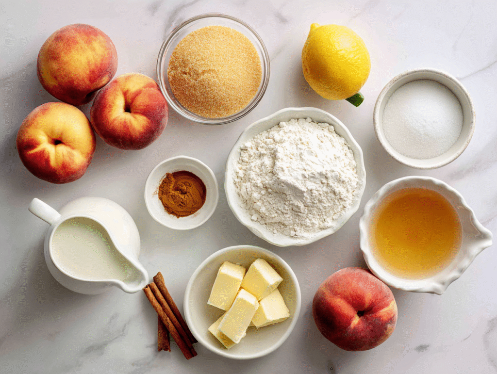 Fresh Peach Cobbler Recipe: A Juicy Southern Classic That Feels Like Summer 6 Fresh Peach Cobbler Ingredients