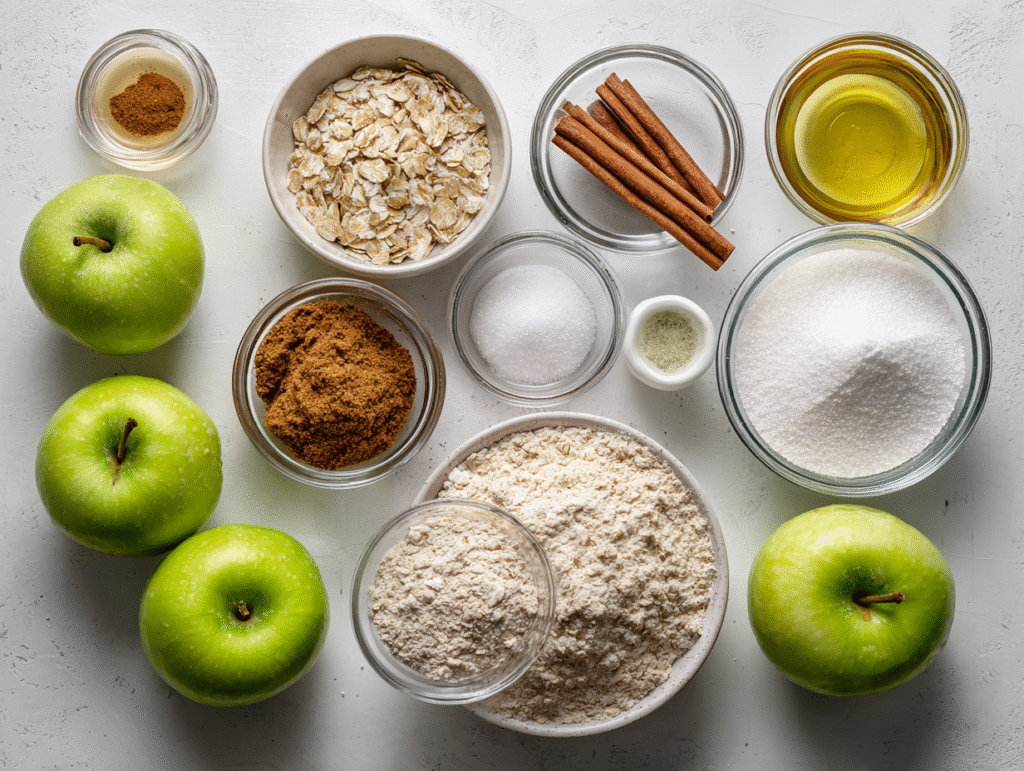 Ingredients for diabetic apple crisp recipe