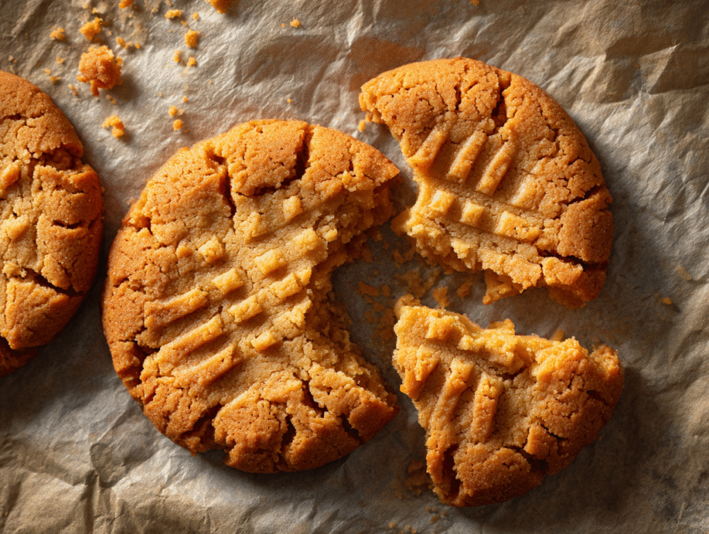 Served keto peanut butter cookies