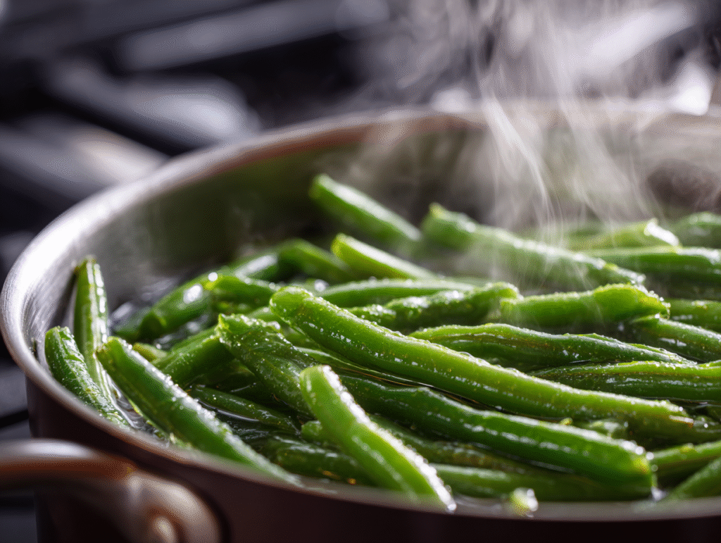 blanching green beans before freezing