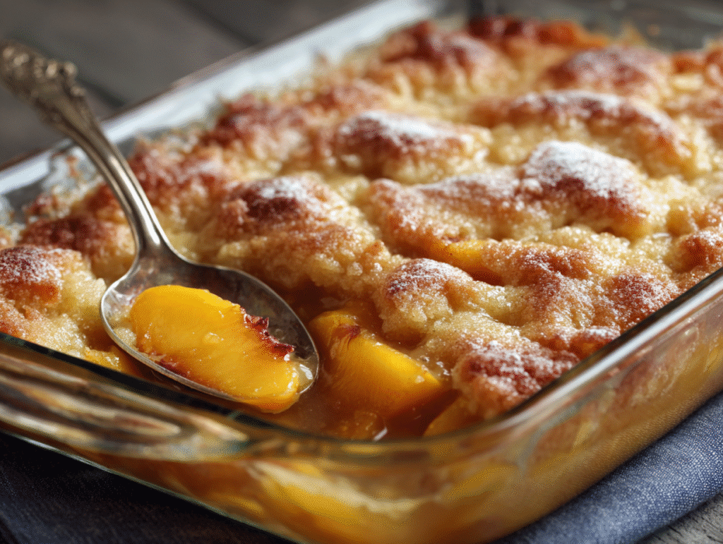 Fresh Peach Cobbler Recipe: A Juicy Southern Classic That Feels Like Summer 8 Peach Cobbler with Vanilla Ice Cream