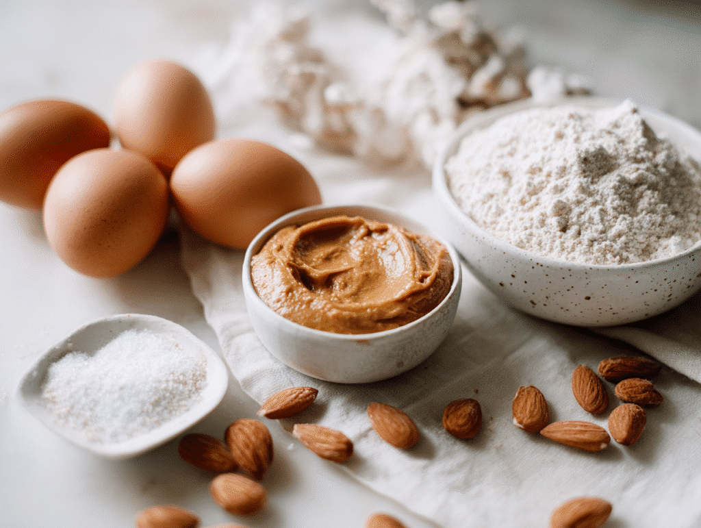 Keto peanut butter cookie ingredients