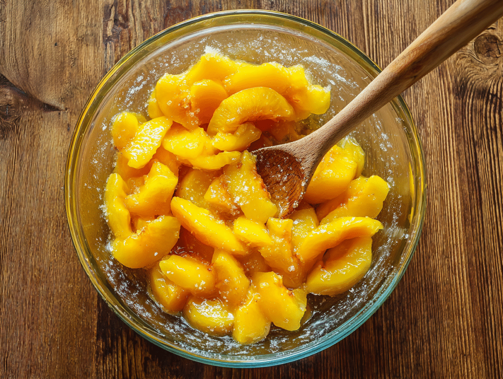 Fresh Peach Cobbler Recipe: A Juicy Southern Classic That Feels Like Summer 7 Prepped Peaches for Cobbler