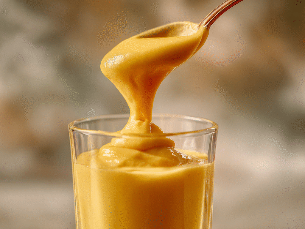 Mango purée step for mango milk