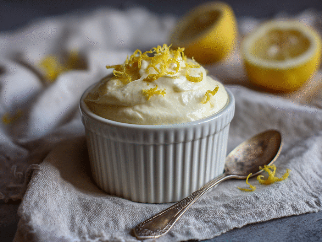 Keto cheesecake fluff ready to serve