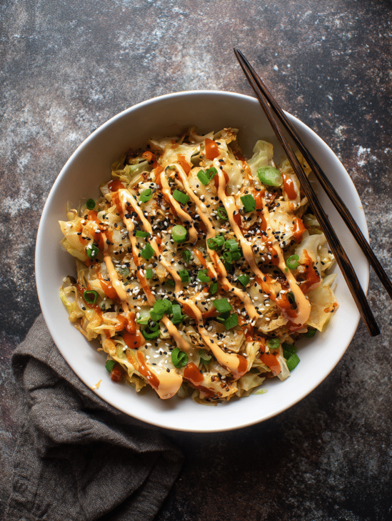 serving easy egg roll in a bowl low carb