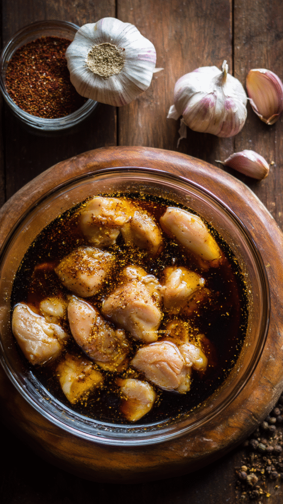 Pollo Saltado Marinated Chicken