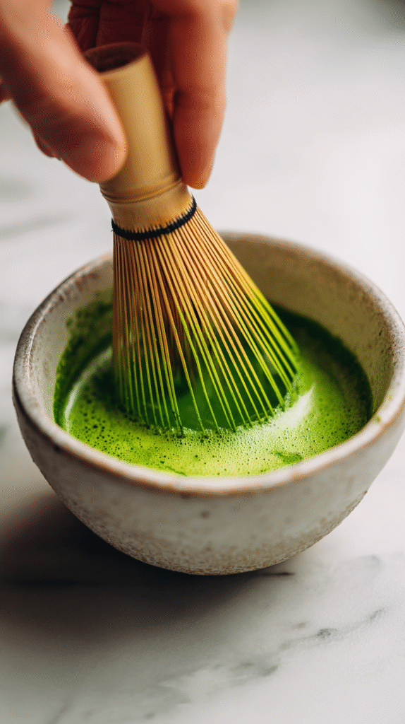 Heating Milk for Homemade Matcha Latte