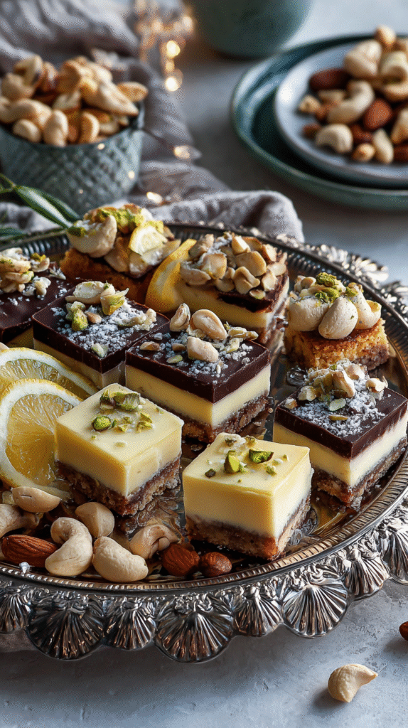 Keto bounty bars served on dessert tray