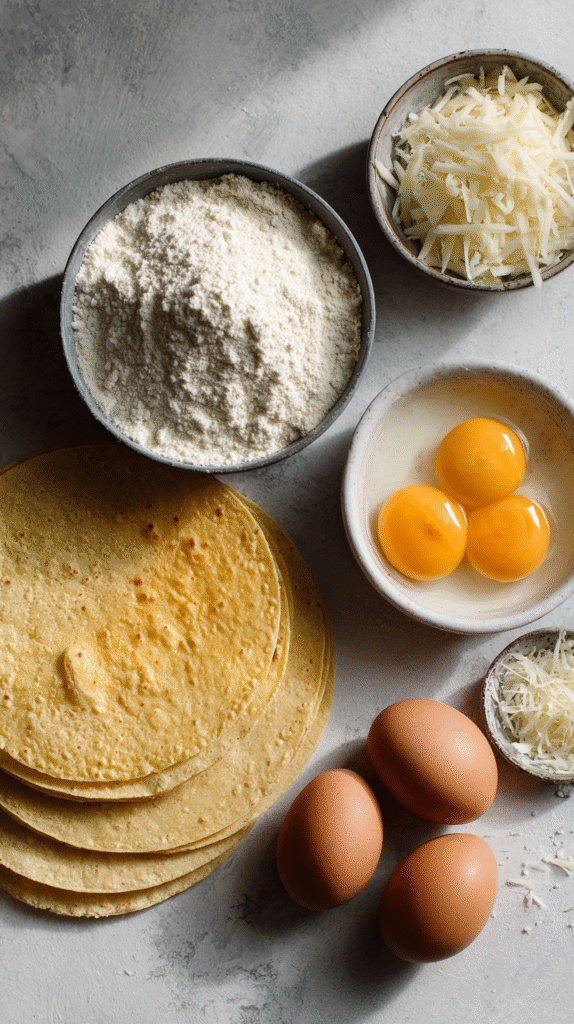 Keto tortilla chip ingredients almond flour and cheese