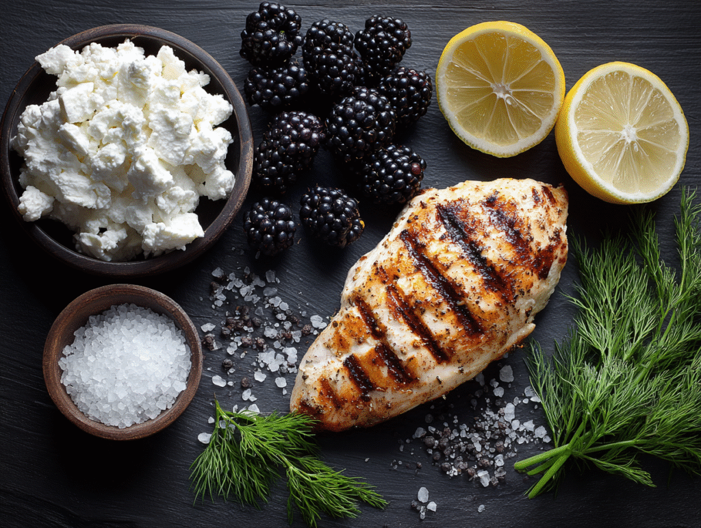 Chicken cottage cheese salad ingredients
