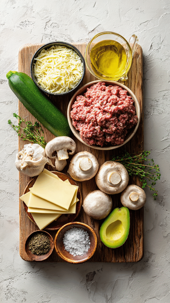 keto ground beef recipe ingredients