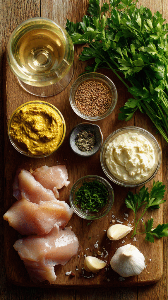 Pollo a la Mostaza ingredients