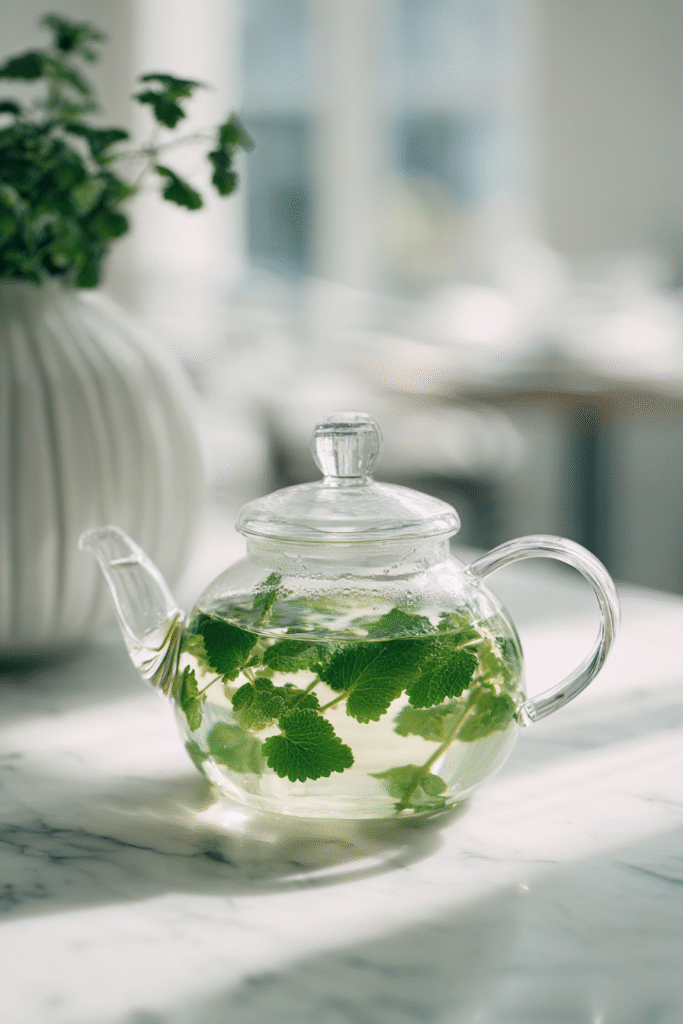 brewing lemon balm tea for weight loss