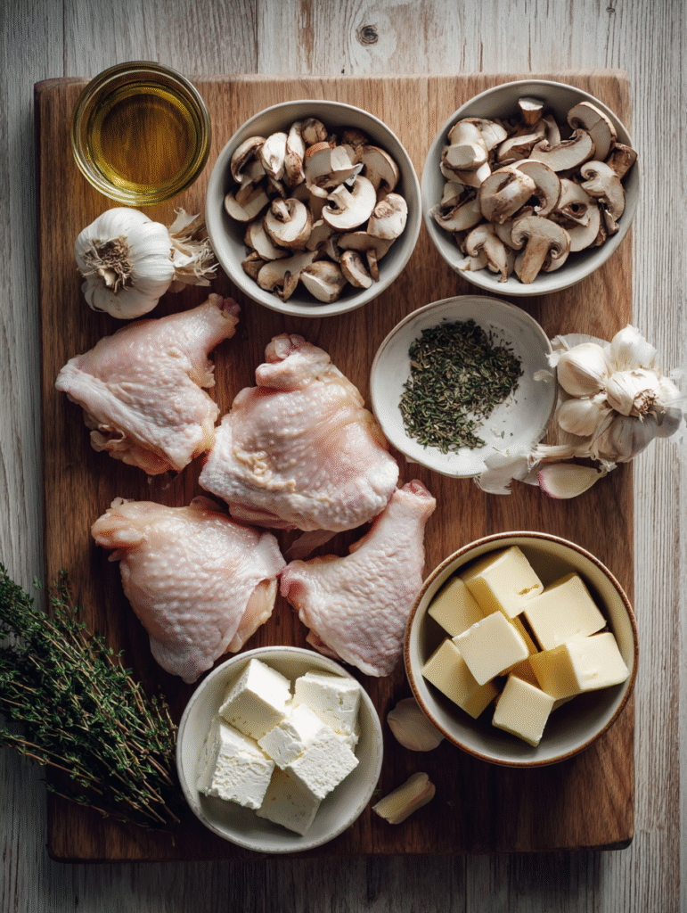  keto-garlic-mushroom-chicken-casserole-baking
