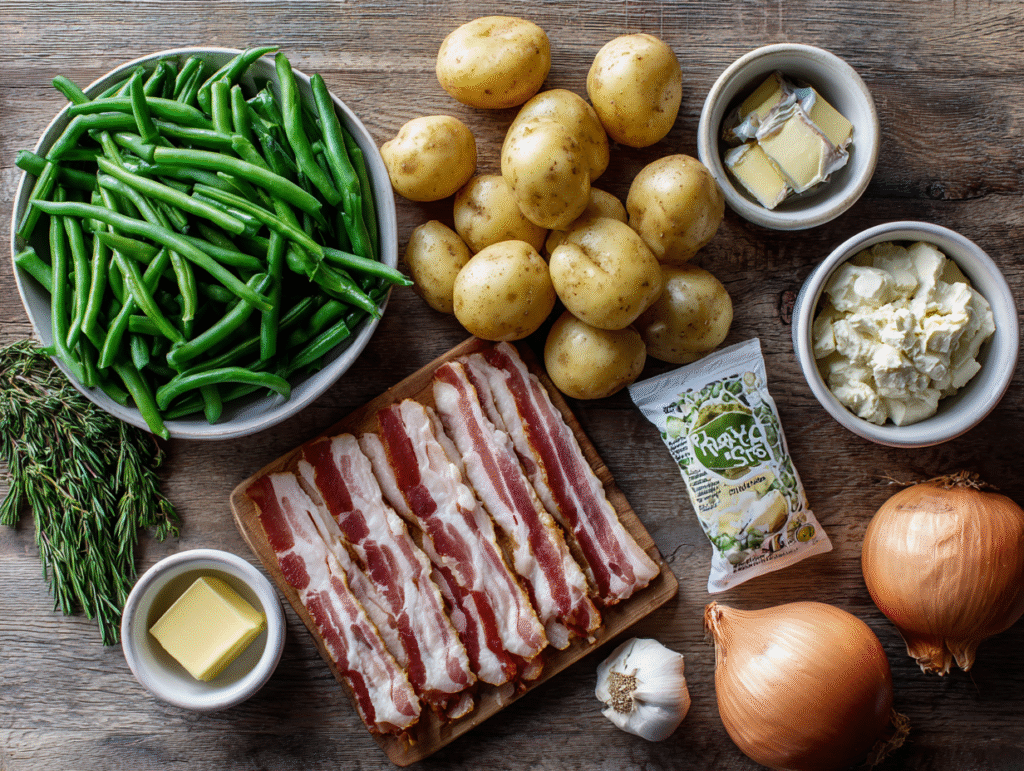Ingredients for Country Ranch Green Beans and Potatoes