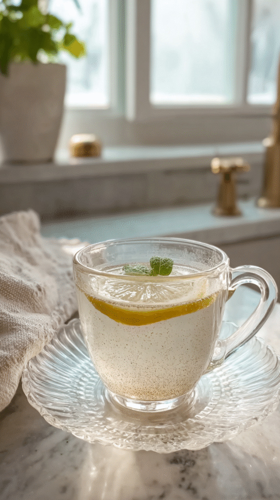 Bariatric seed water drink with lemon and ginger