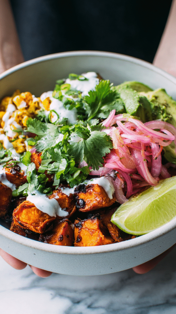 sweet potato taco bowl