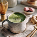 Japanese Mounjaro detox drink with matcha, kombu, and umeboshi
