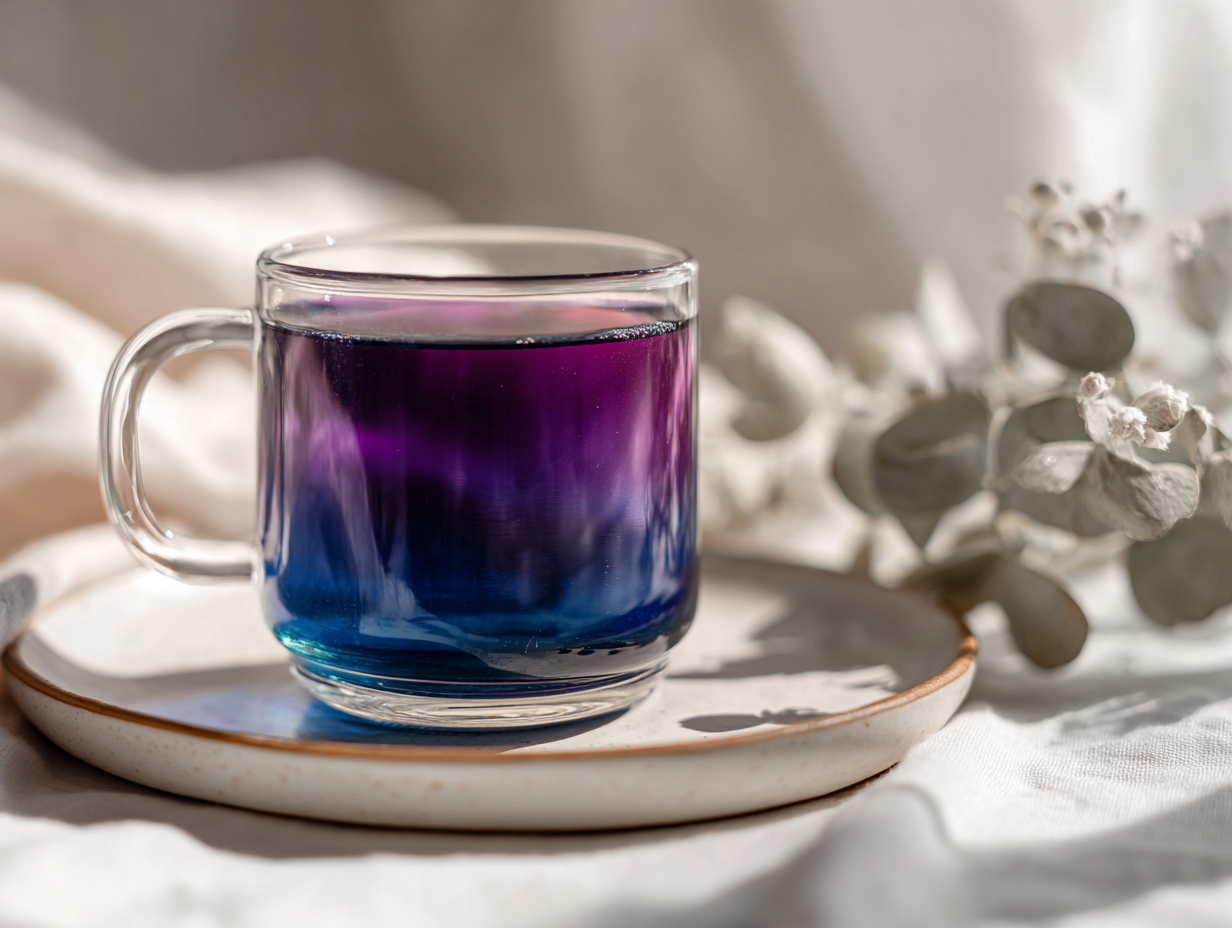 Brazilian Mounjaro herbal tea drink with vibrant colors