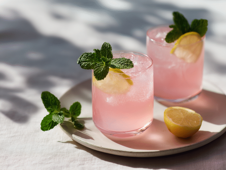 Pink Salt Trick Recipe for Weight Loss: 4-Ingredient Detox Drink 18 Pink salt trick weight loss drink with lemon on white ceramic plate