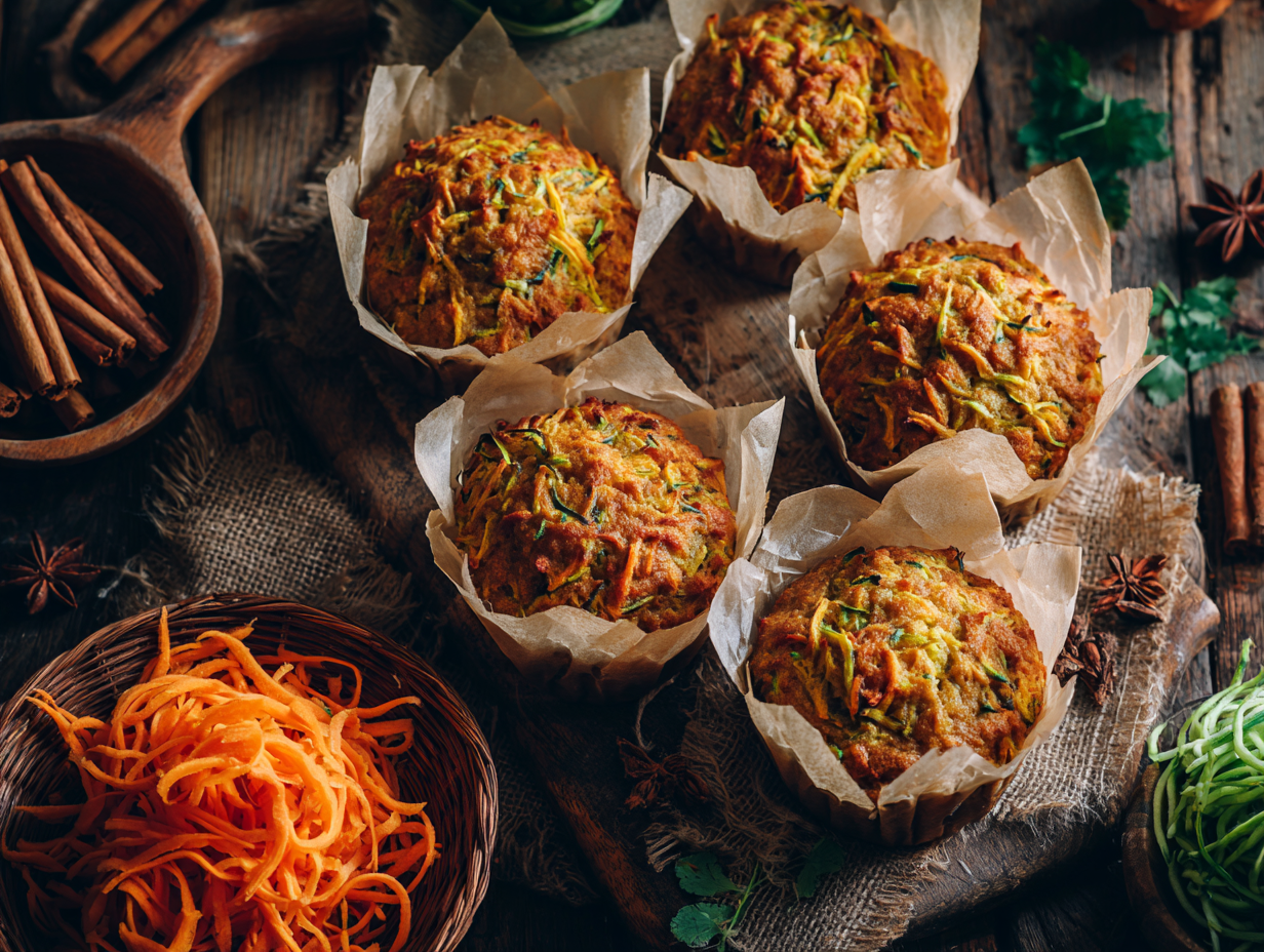 Zucchini Carrot Muffins