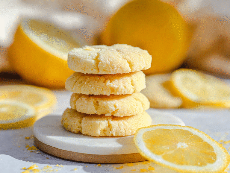 sugar free lemon cookies on white ceramic plate in daylight