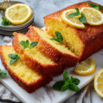 Sliced Sugar-Free Lemon Loaf Cake