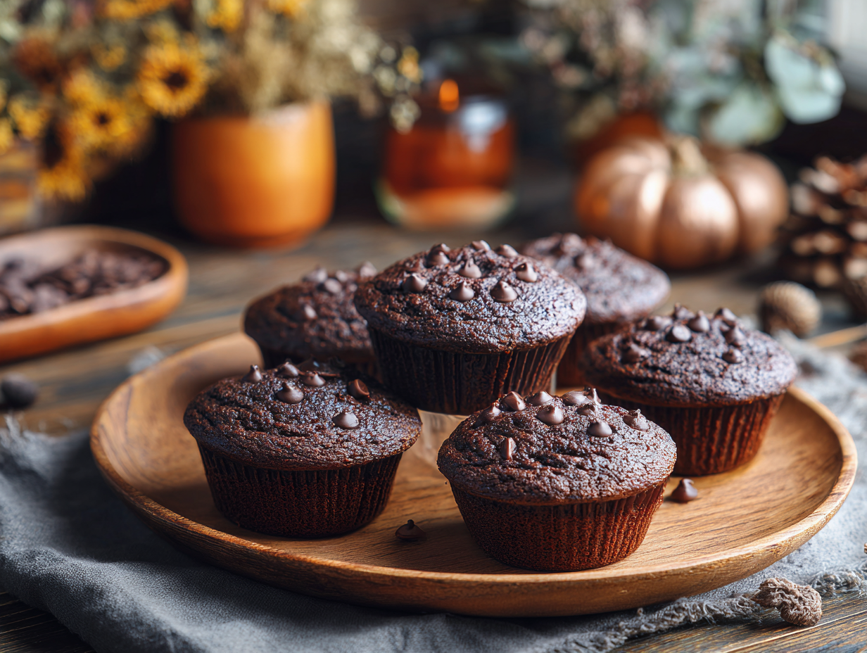 Keto Chocolate Muffins with Coconut Flour