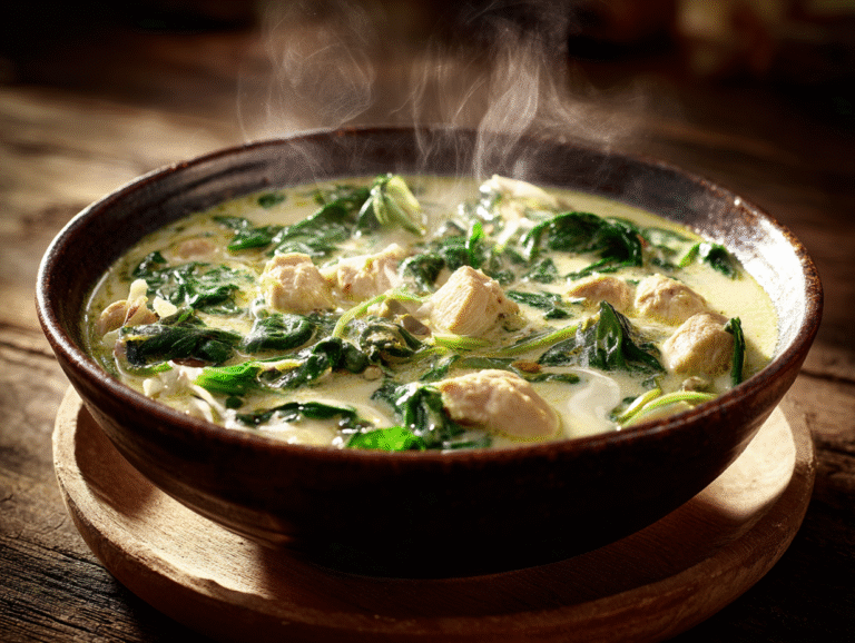 keto soup recipe creamy low carb chicken spinach