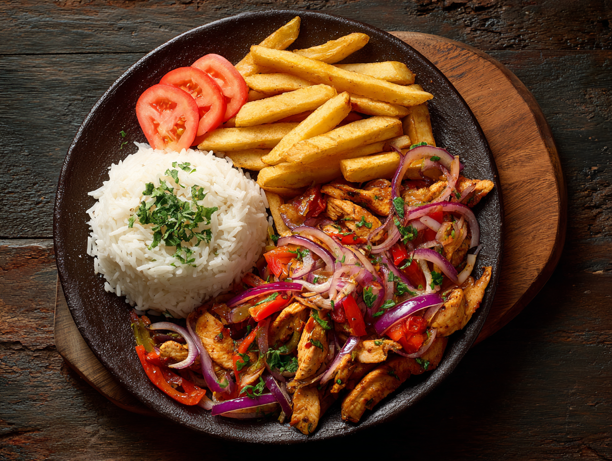 Pollo Saltado Peruvian Chicken Stir-Fry