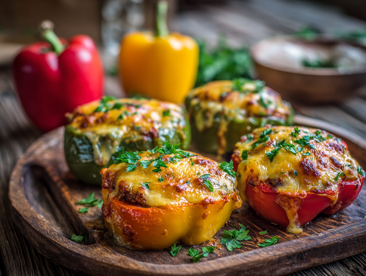 keto stuffed peppers dinner