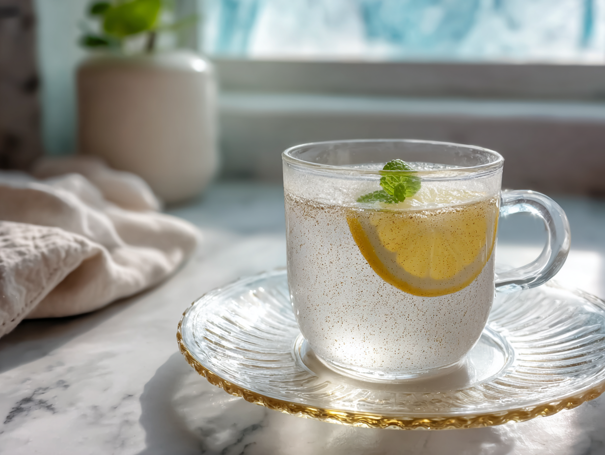 Bariatric seed trick recipe jar with seeds and lemon