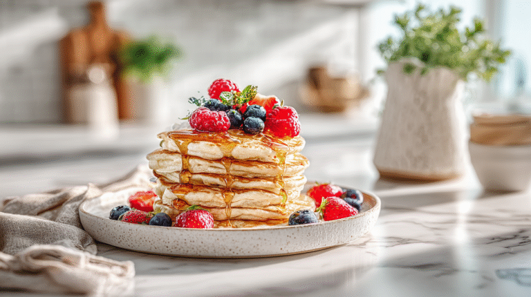 High-Protein Cottage Cheese Pancakes