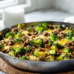 Keto Hamburger Broccoli Skillet