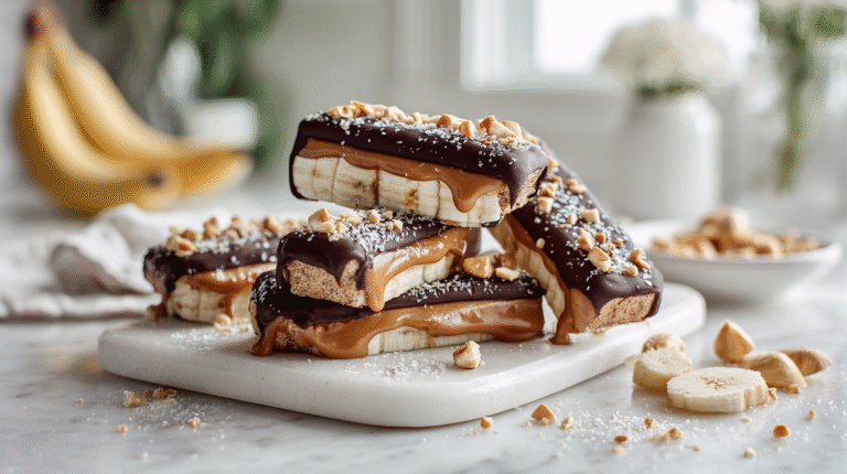 Low calories Frozen Banana Snickers