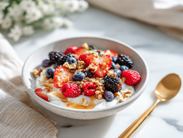 greek yogurt bowl breakfast recipe