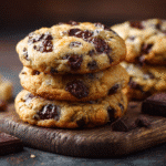 Hero shot of Chocolate Chip Cheesecake Cookies