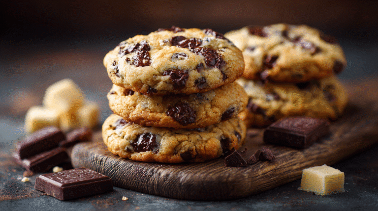 Hero shot of Chocolate Chip Cheesecake Cookies
