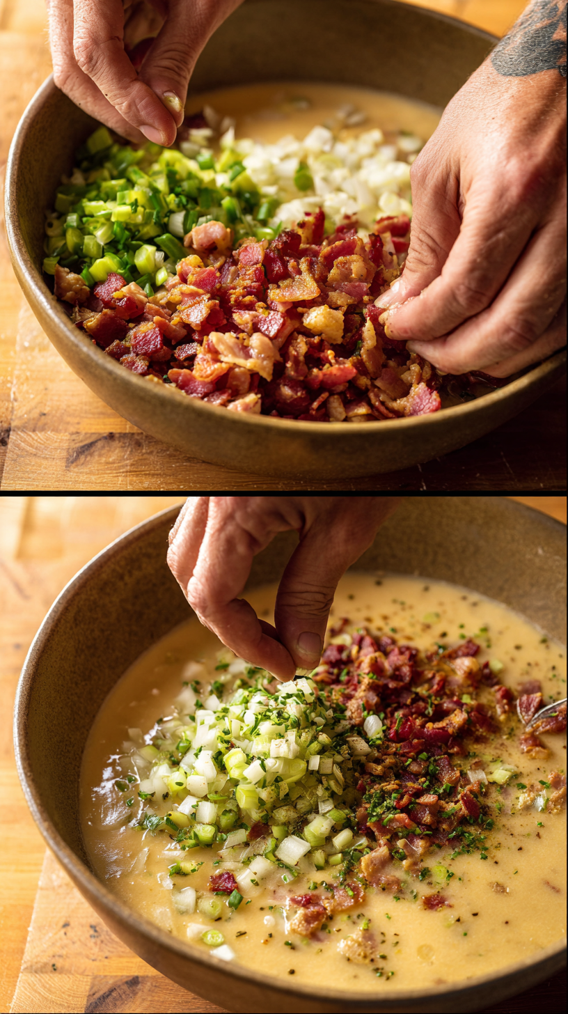 Preparing Keto Crack Chicken Soup step by step cooking process