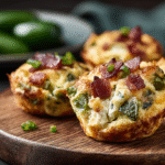 Hero shot of Keto Jalapeno Popper Bites with golden-brown exterior and creamy filling