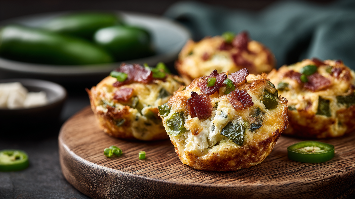 Hero shot of Keto Jalapeno Popper Bites with golden-brown exterior and creamy filling
