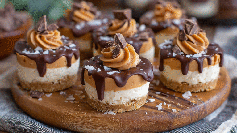 Keto Peanut Butter Cheesecake Bites hero shot with creamy filling and chocolate shell