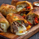 Keto Philly Cheesesteak Rolls hero shot