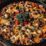 Hero shot of Low-Carb Bacon Cheeseburger Casserole