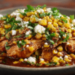 Slow Cooker Street Corn Chicken hero shot