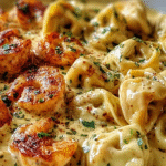 Cajun Chicken Tortellini with Three Cheese Sauce hero shot