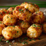 Golden, crispy Cottage Cheese Tots hero shot